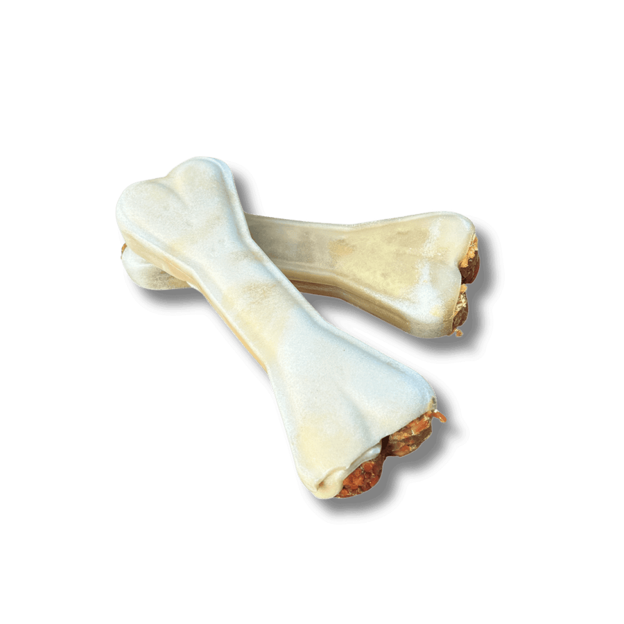 Büffelhautknochen mit Lachsfüllung (XL) – Bones & Bites