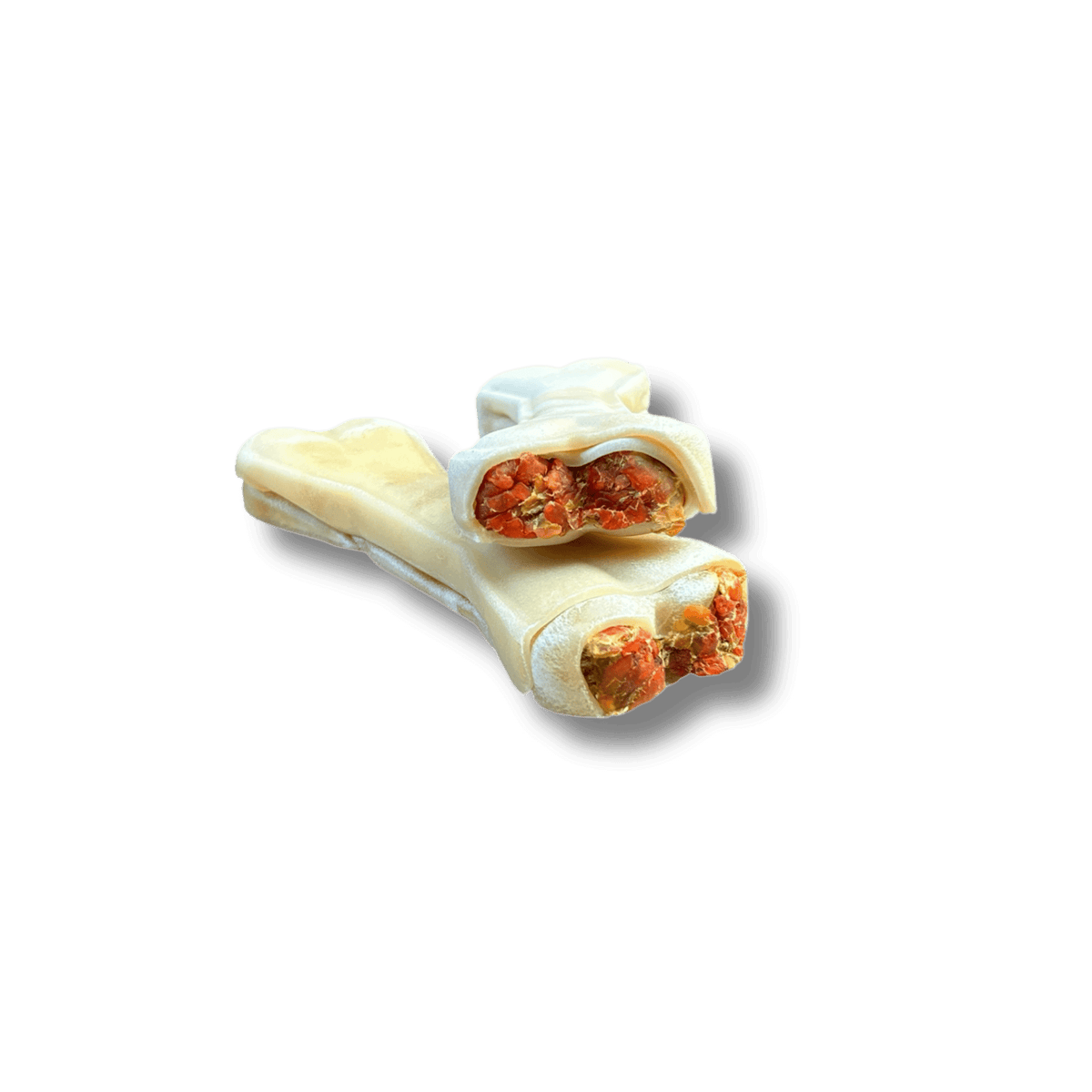 Büffelhautknochen mit Lachsfüllung (M) – Produktansicht 3 – Bones & Bites